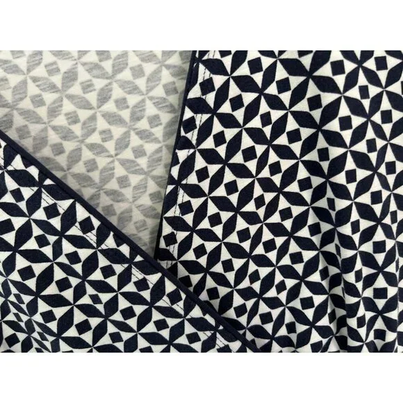 BODEN Dress Geometric Print All-Over Blue White Cotton Size 10P - Picture 5 of 9